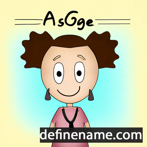 cartoon of the name Agnészka