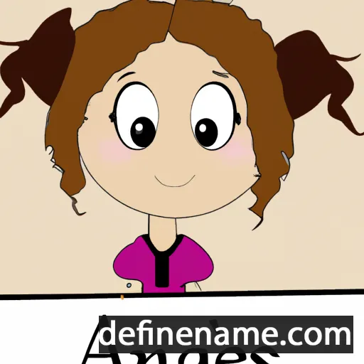 cartoon of the name Agnèss