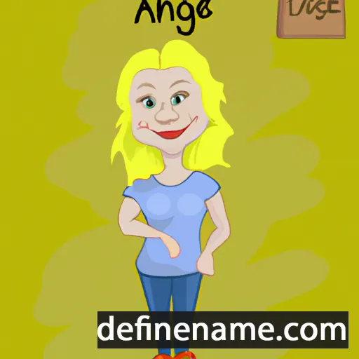 cartoon of the name Agne