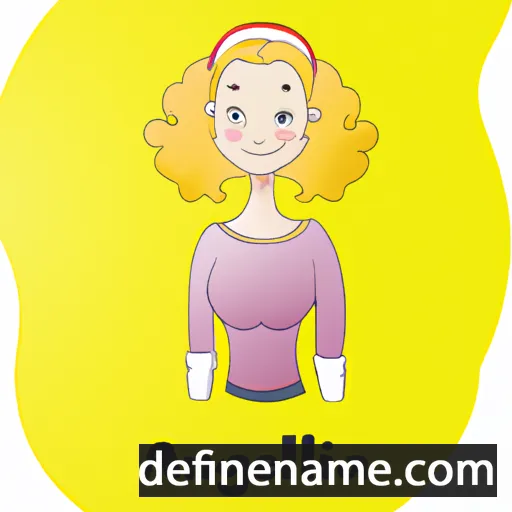 cartoon of the name Agnelina