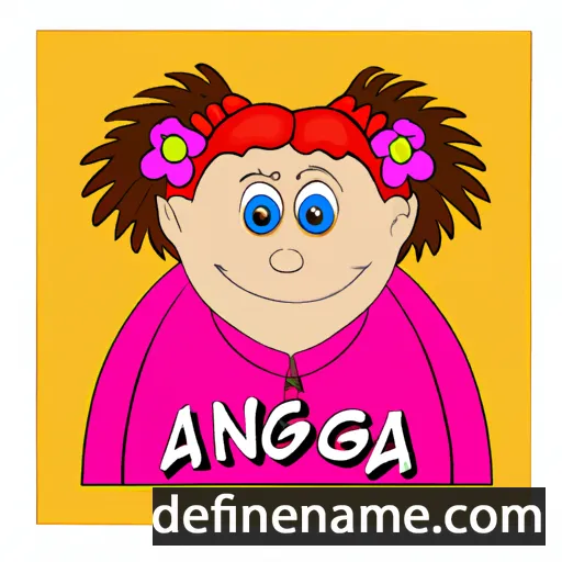 cartoon of the name Agneska