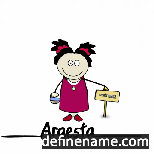 cartoon of the name Agnesòta