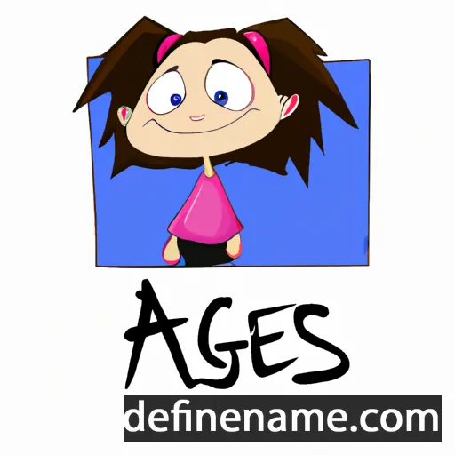 cartoon of the name Agness