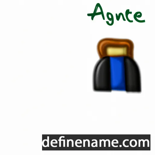 cartoon of the name Agnet