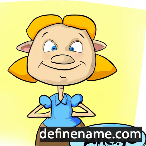 cartoon of the name Agnete