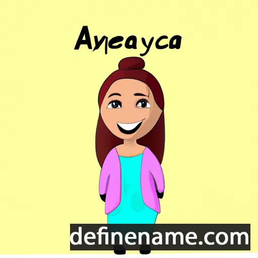 cartoon of the name Agneya