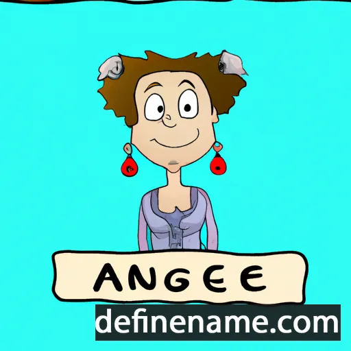 cartoon of the name Agniese