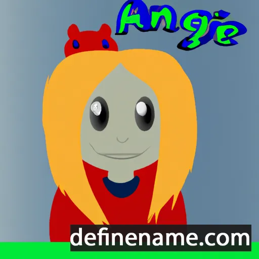 cartoon of the name Agnietė