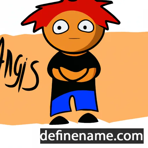 cartoon of the name Agnis