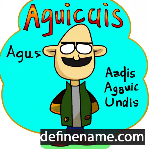 cartoon of the name Agnius