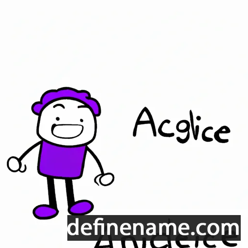 cartoon of the name Agnodice