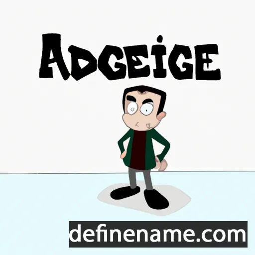 cartoon of the name Agnodike