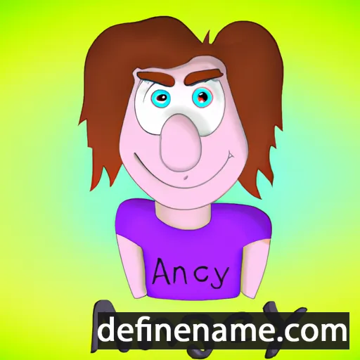 cartoon of the name Agny