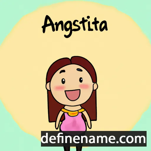 cartoon of the name Agostiña