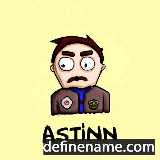 cartoon of the name Agostin