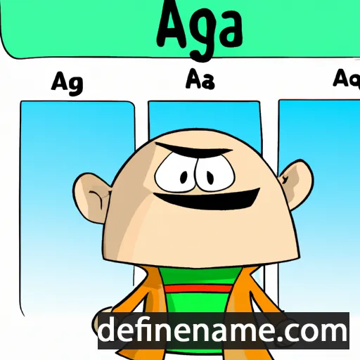 cartoon of the name Agpa