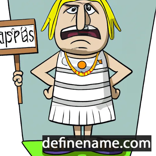 cartoon of the name Agrippas