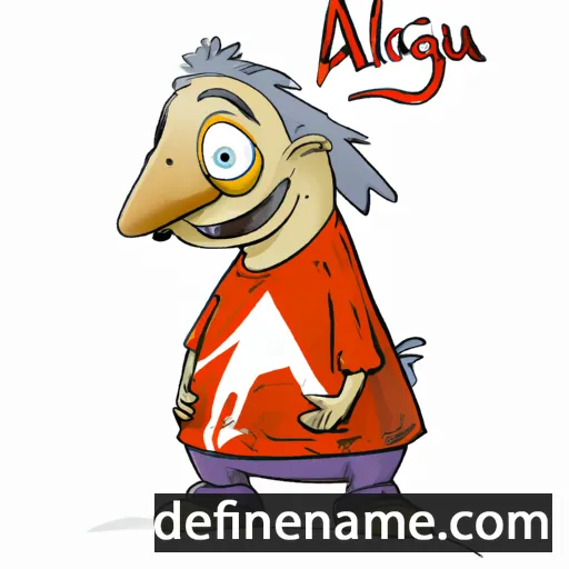 cartoon of the name Agùla