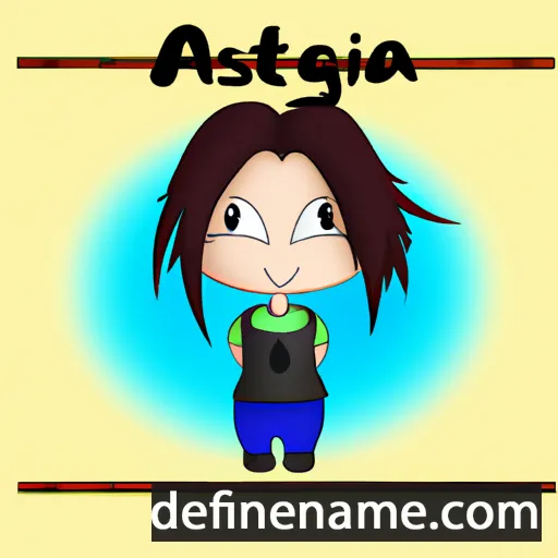 cartoon of the name Agùstinka