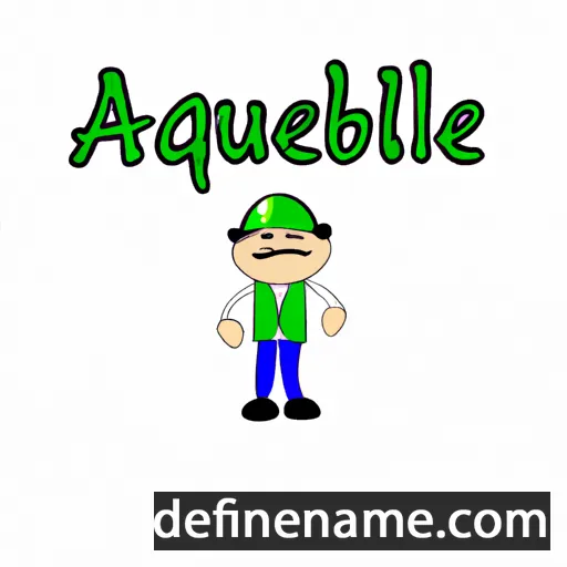 cartoon of the name Aguilberte