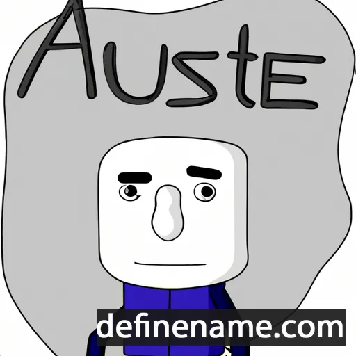 cartoon of the name Aguste