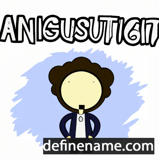 cartoon of the name Agustine