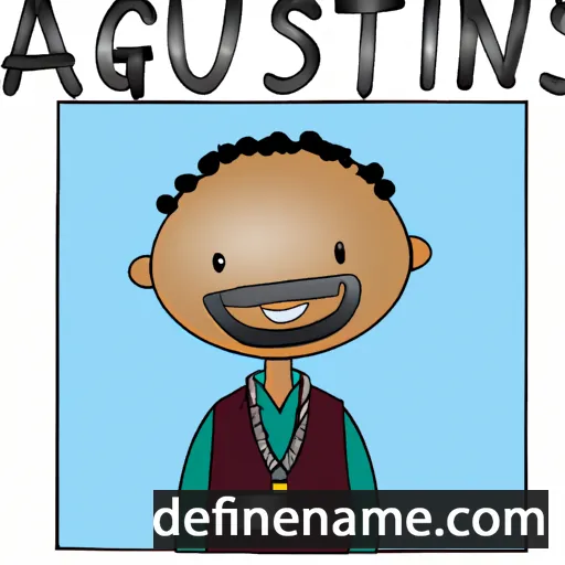 cartoon of the name Agustinus