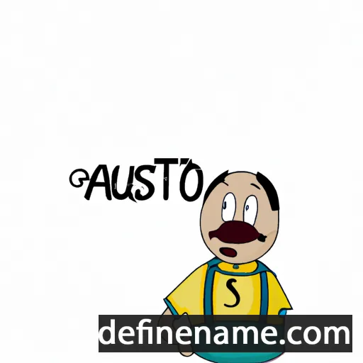 cartoon of the name Agusto