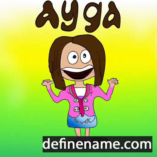 cartoon of the name Aguta