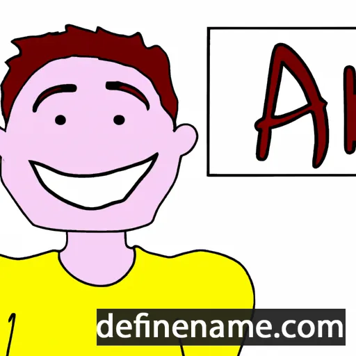 cartoon of the name Ah