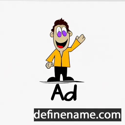 cartoon of the name Ahad