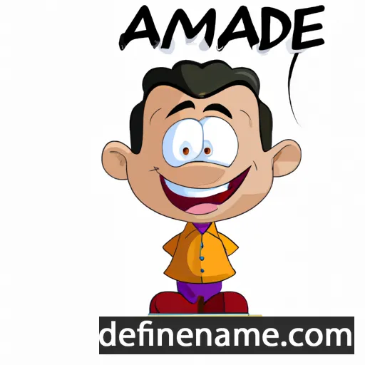 cartoon of the name Ahamed