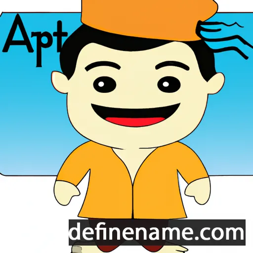 cartoon of the name Ahapit