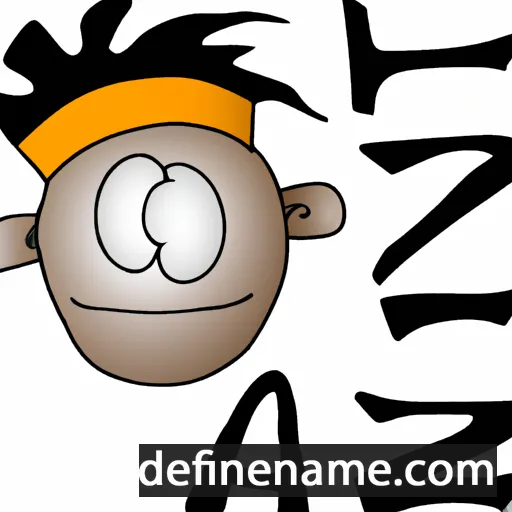 cartoon of the name Ahaz