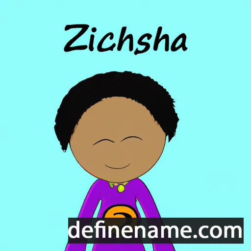 cartoon of the name Ahaziah