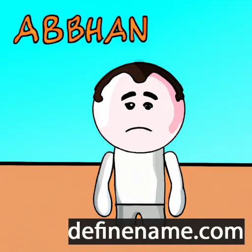 cartoon of the name Ahban