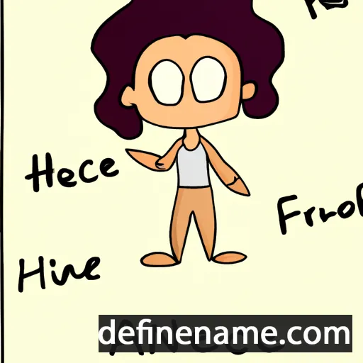 cartoon of the name Ahcène