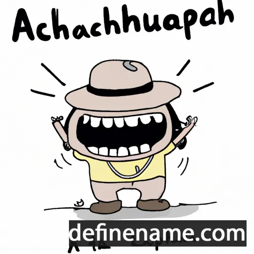 cartoon of the name Ahchuchhwahauhhatohapit