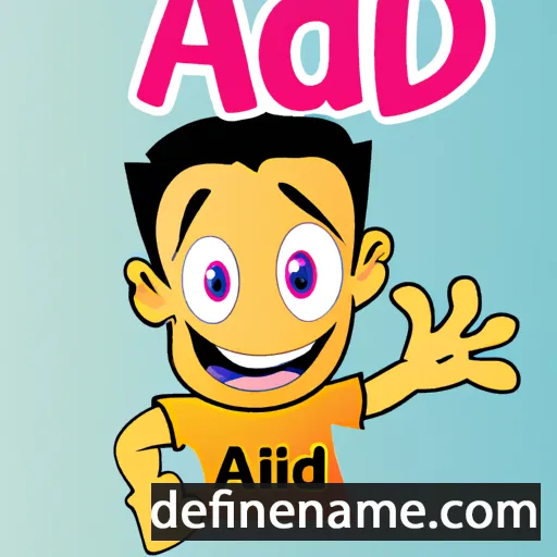 cartoon of the name Ahdi