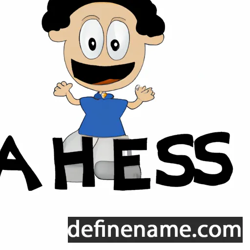 cartoon of the name Ahès