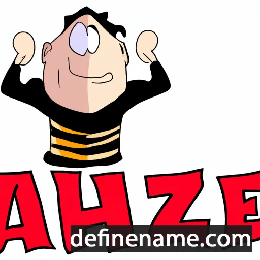 cartoon of the name Ahez