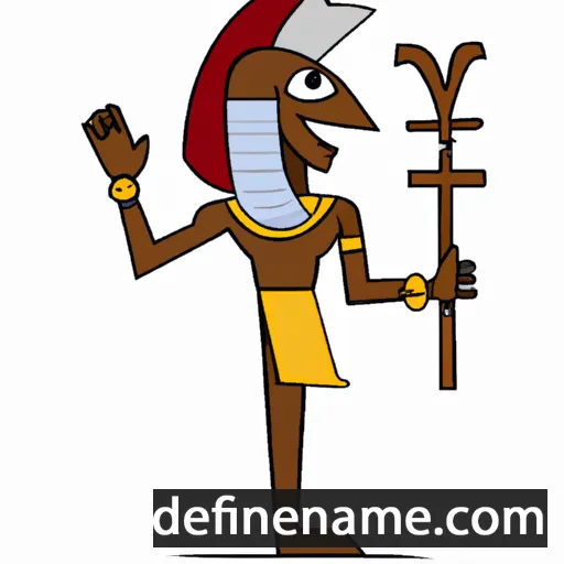 cartoon of the name Ahhotep