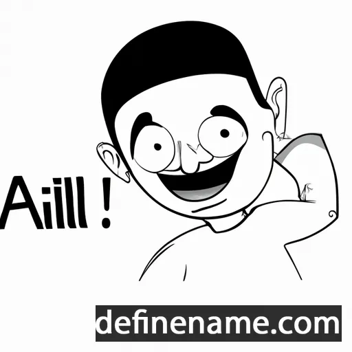 cartoon of the name Ahil