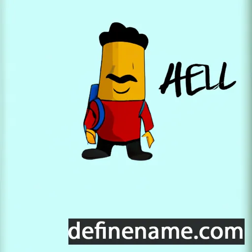 cartoon of the name Ahilej