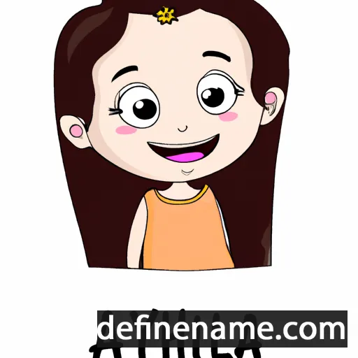 cartoon of the name Ahilya