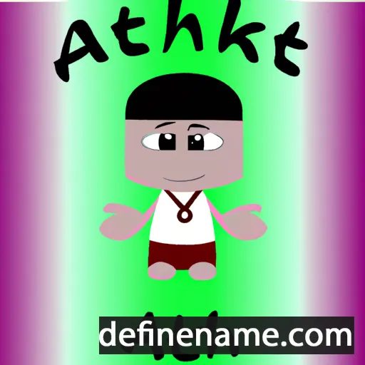 cartoon of the name Ahkohxet