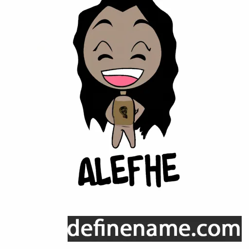 cartoon of the name Ahleeah