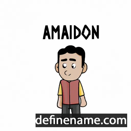 cartoon of the name Ahmadjon