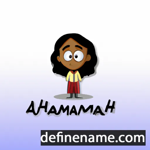 cartoon of the name Ahmani