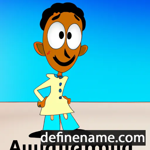 cartoon of the name Ahmaud